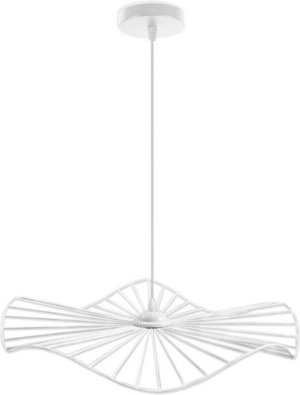 DECKENLEUCHTER ANHÄNGER RUNDE DECKENLEUCHTE LAMPE E27 B31 Weiß