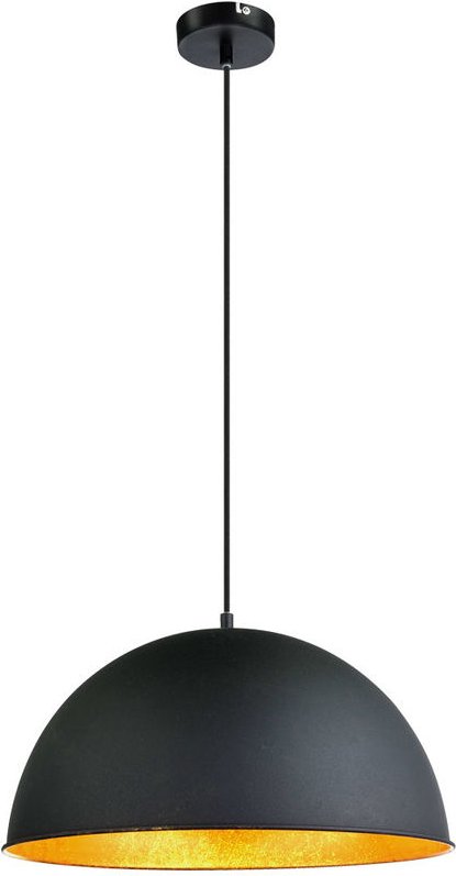 Etc-shop - Hochwertige Pendel Leuchte Hänge Lampe E27 Beleuchtung schwarz gold Strahler rund