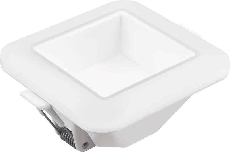 Quadratischer Matel LED-Ring 3 Intensitäten 8 w kalt