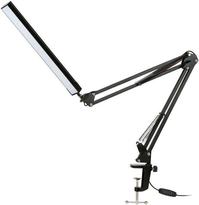Dreistufige, klappbare Schreibtischlampe, 5 V DC, 12 W, 80 LEDs, klappbare Nachttischlampe mit langem Arm zum Lesenlerne...