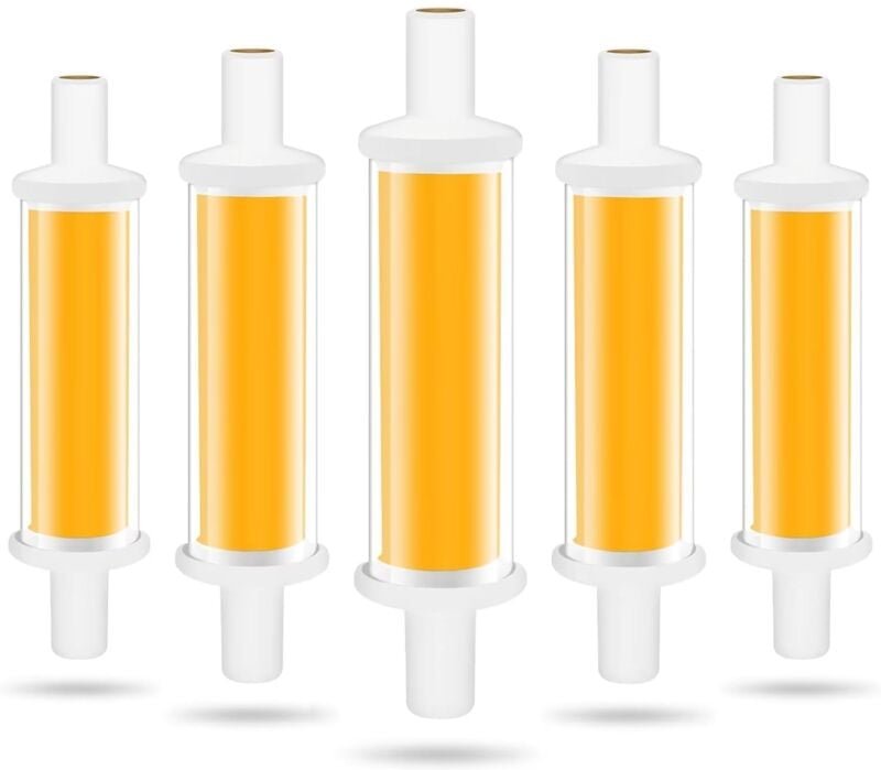 Jusch - R7S-LED-Glühbirne, 78 mm, 4,2 w. R7S-LED-Leuchtmittel, entspricht 50 w Halogenlampe, warmweißes Licht, 3000 k, 6...