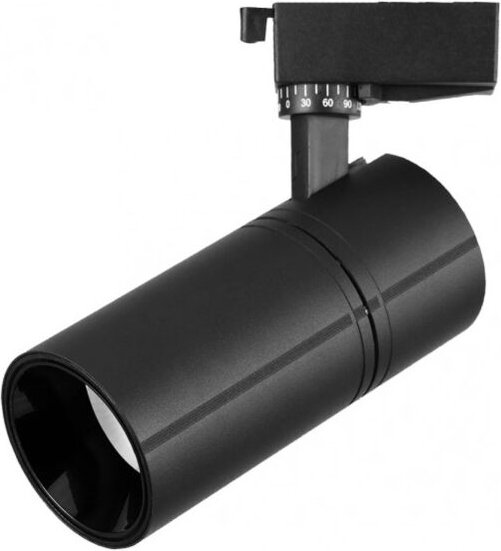 Fabrilamp - Stromschienenstrahler 30w 4000k anzo schwarz 2700lm 36º schwenkbar 330º regx22x7,5 cm
