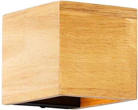 Ländliche Wandleuchte aus Eichenholz - Transfer