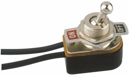 Einpoliger ON-OFF-Schalter Elektro-DH-Metallhebel. Kabelanschluss 115 mm 11.420.I/M/CC 8430552094639