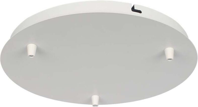 Stahl Kronleuchter Rosette d:300h:25mm mit 3 Löchern Farbe Mattweiß - V-tac