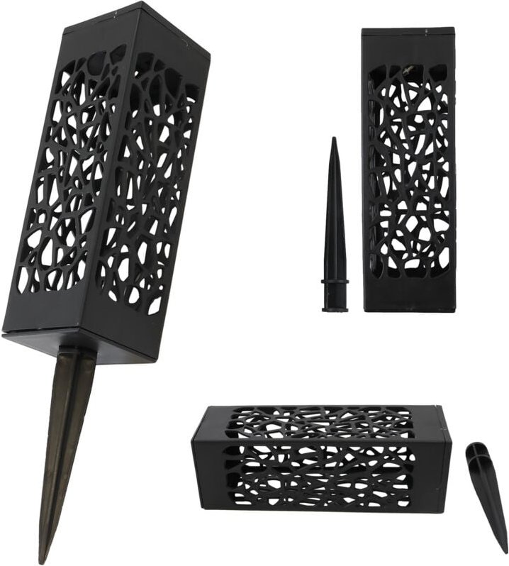 Ajourierte Solarlampe Solarlampe Gartenlampe Solar Gartenleuchte Bewegungsmelde