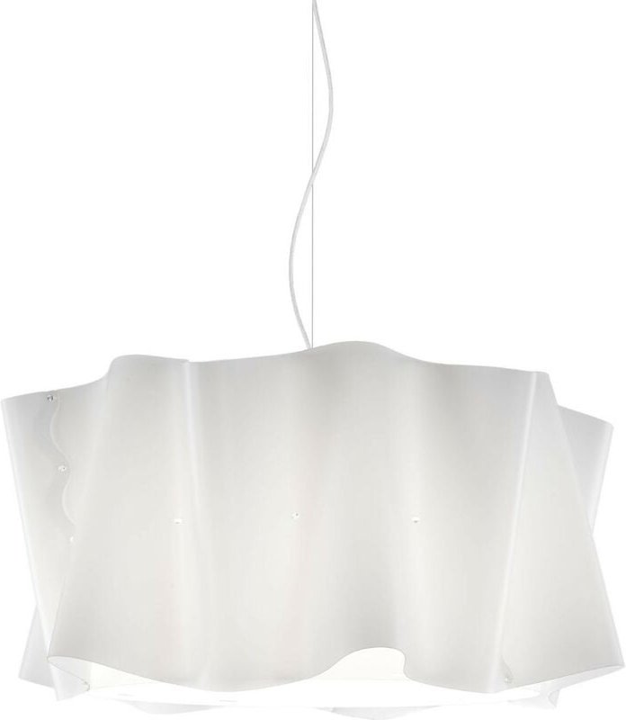 Aufhängung 3 Lichter Weiß aus verchromtem Metall Cm. 60 x 32 Std