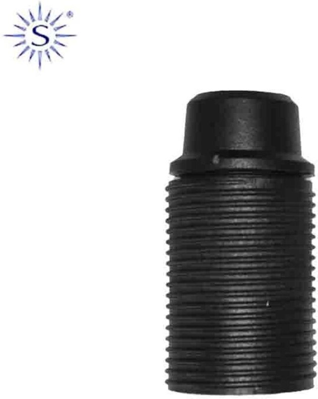 EDM - E14-Gewinde-Lampenfassung, zugelassen, schwarz, Solera 6584CRN