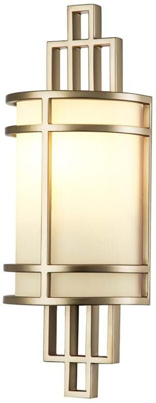 Thumbnail - Wandleuchte Wandlampe Flurleuchte Schlafzimmerlampe Stahl Glas Messing H 38,7 cm