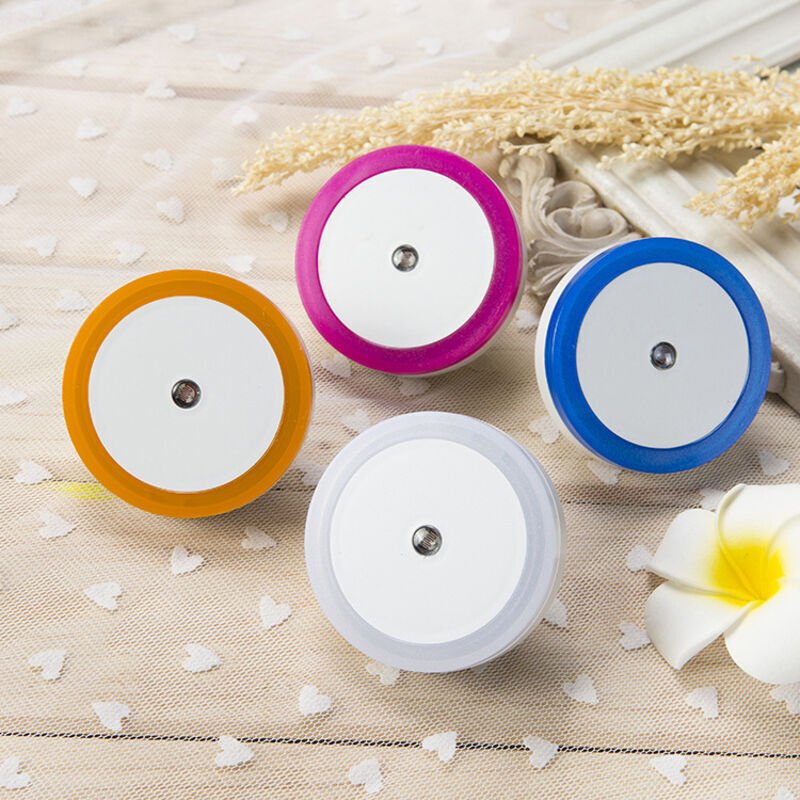 Automatisches LED-Nachtlicht für Kinder, 1 Stück, Nachtlicht mit Lichtsensor, Netzstecker – Weiß