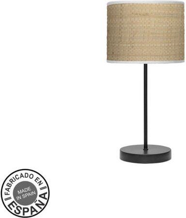 Fashion Tischlampe 1xe14 schwarz/hellbraun 42x17x17cm