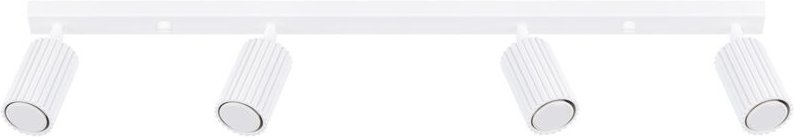Sollux Karbon Minimalistische Strahlerleiste 4 Lichter Weiß