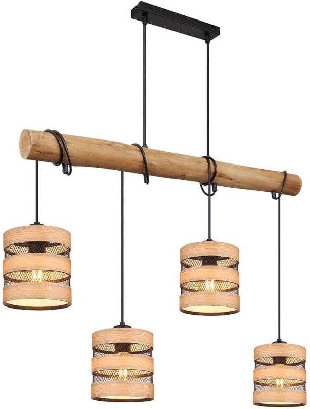 Thumbnail - Hängeleuchte - Soeni - natürlich - metall - große - Globo