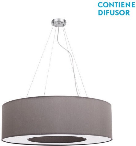 Medium hängeleuchte haiti 4xe27 chrom/topo regx65x65 cm