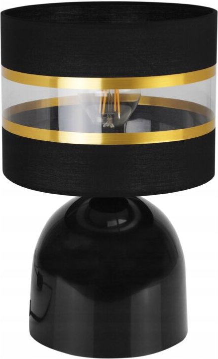 Nachttischlampe, Eleganter Goldener Lampenschirm, 20 Cm