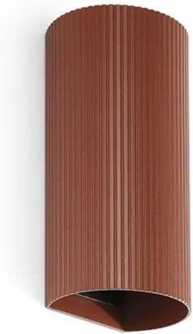 Sole runde gestreifte Terrakotta-Wandleuchte 40545