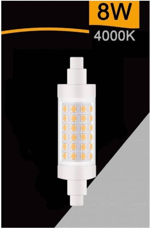 Trade Shop Traesio - Trade Shop - led birne R7S 8 watt 880 lumen 78MM licht 3000K 4000K 6500K SPARAC-R7S-8W-001 -