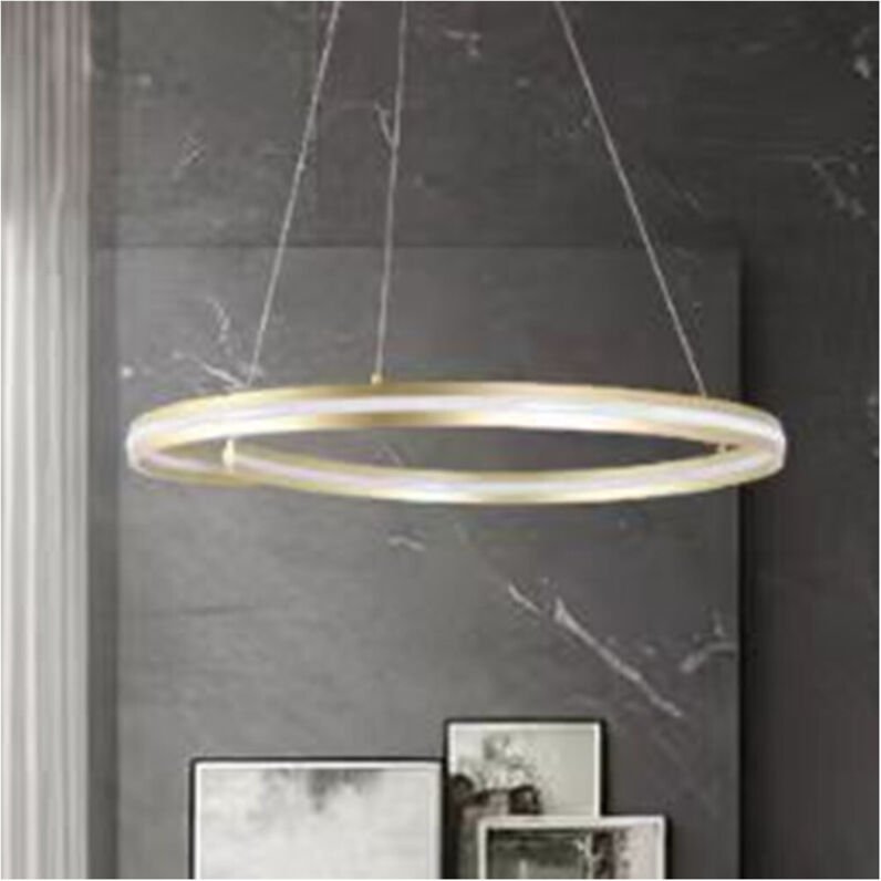 Trade Shop - led-stahl modern to semicerchio 100W to sospension luce 4000K 70CM oro 33450 -