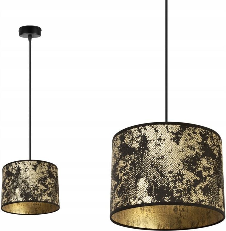 Hängelampe, Deckenleuchter, Lampenschirm, Goldmuster