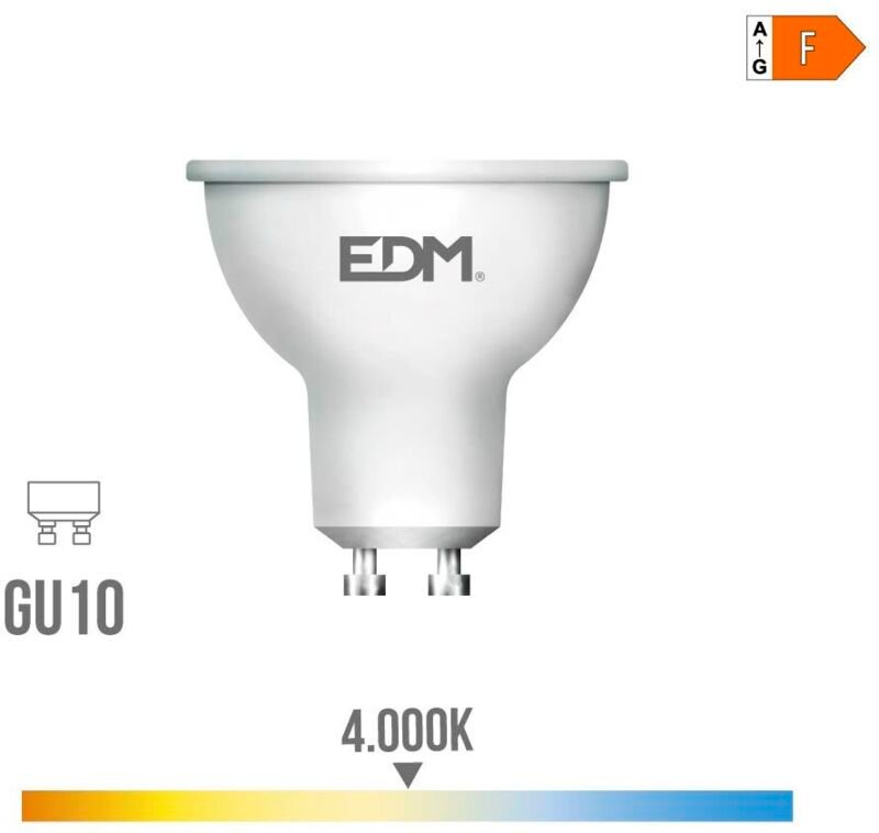 GU10 dichroitische LED-Lampe (10 W, 4000 K, 932 lm) IP20 Ø5 x 6,4 cm