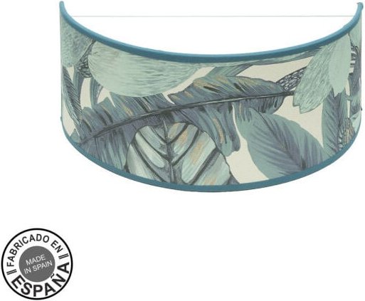 Fabrilamp - abrila akunadecor Wandleuchte Argel Blau mit dekorativem Lampenschirm