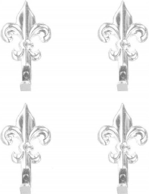 Trade Shop - 15PZ GANCI APPENDENTEN ARGENTO 3CM APPENDIINE FÜR QUADRI GIGLIO FIORENTINO MIT CHIODI -