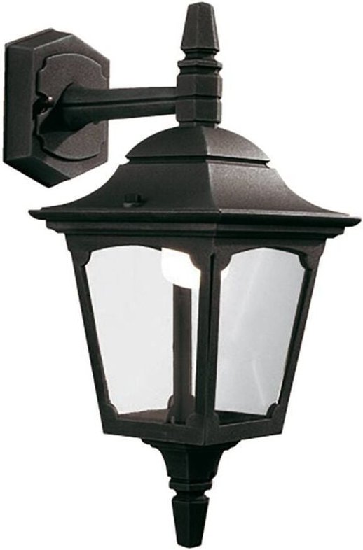 Elstead - Chapel Mini - 1 Licht Außenwandlaterne Licht Schwarz IP44, E27