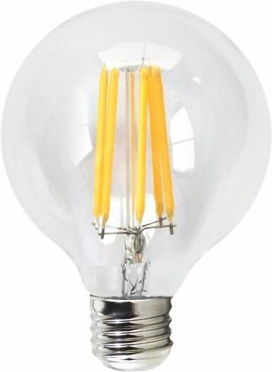 Silver - goblo Dimmbare E27 LED-Filament-Glühbirne 6W Warmes Licht 3000K