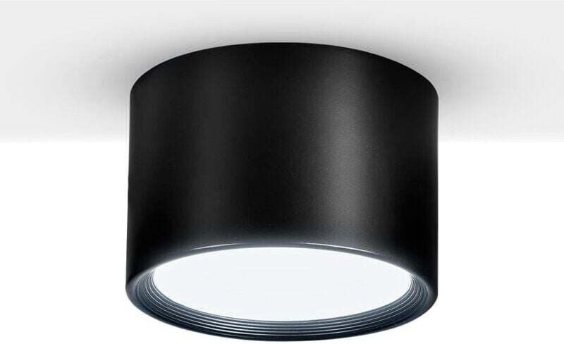 LED Deckenspot Schwarz Warmweiß 6000K 12W Deckenleuchte Wohnzimmer Esszimmer Küche Flur Schlafzimmer Ø8,5CM