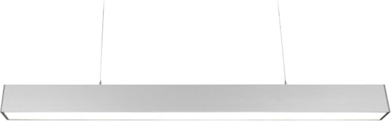 Thumbnail - LED-Deckenleuchte grau LINEO PRISMATISCH IP21 1200 x 63 x 78 mm - 30 W - 3600 Lm