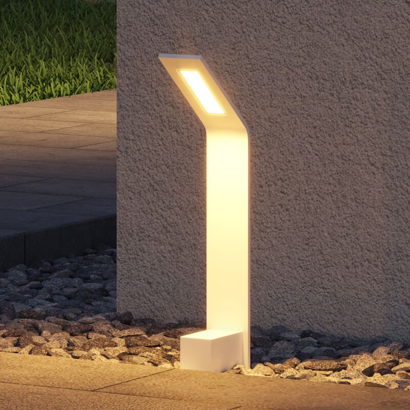 doporro Pollerleuchte Außen IP65 Wegeleuchten für Garten, 3000K Aussenleuchte, 128x98x408mm Außenlampe Standleuchte Sand...