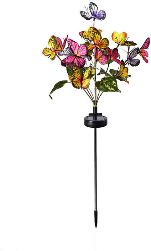 LED-Solarleuchte für Rasen, Garten, Hof, Schmetterlingssimulation, farbiges Licht