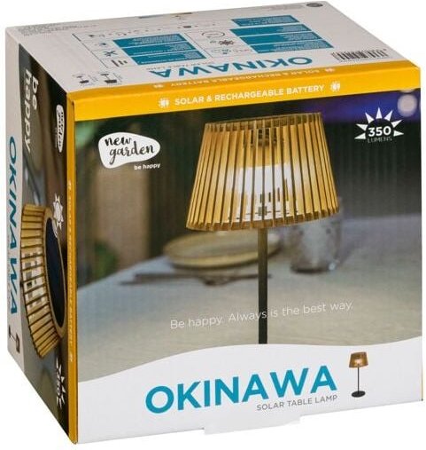 New Garden okinawa solar table lamp