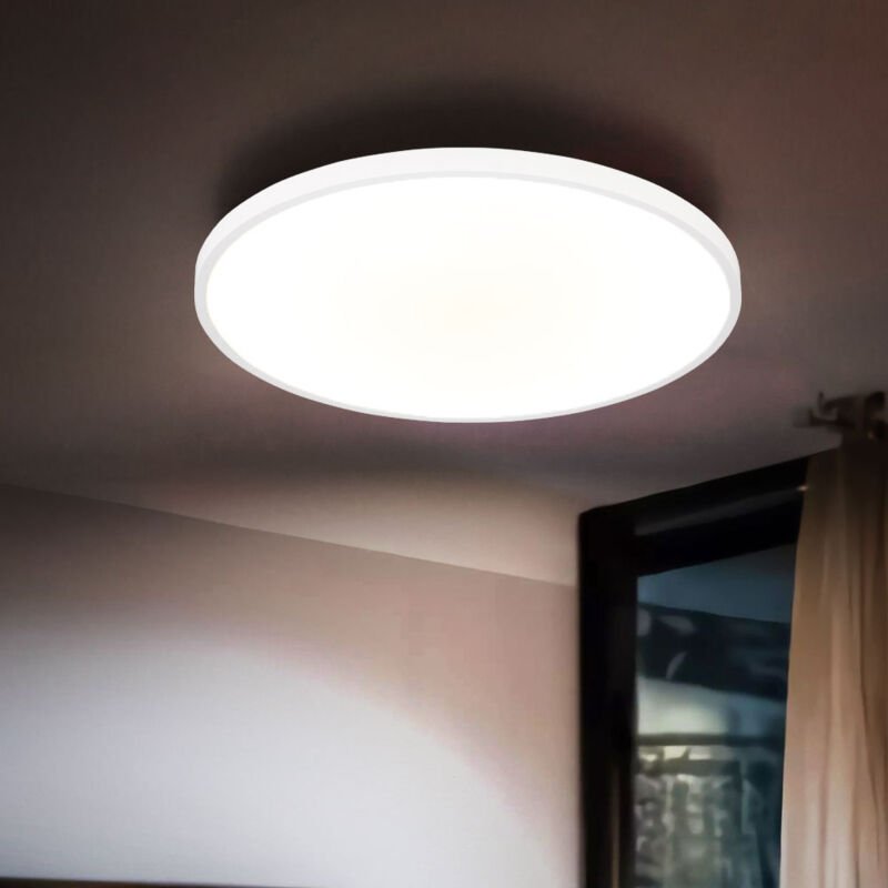 Thumbnail - Globo Lighting - Deckenlampe Deckenleuchte Flurlampe led Wohnzimmerlampe Backlight weiß d 40 cm