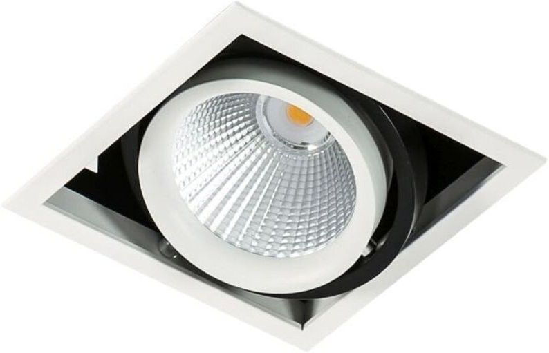 Vertico Single 4000K - Moderne technische LED-Deckeneinbau weiß, schwarz, kühlweiß 4000K 1550lm - Italux