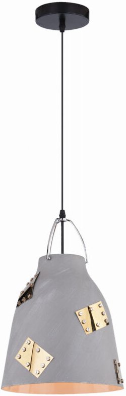 Hängelampe mit Aufsteckfassung, 1 E27, grau, Candellux 31-43269