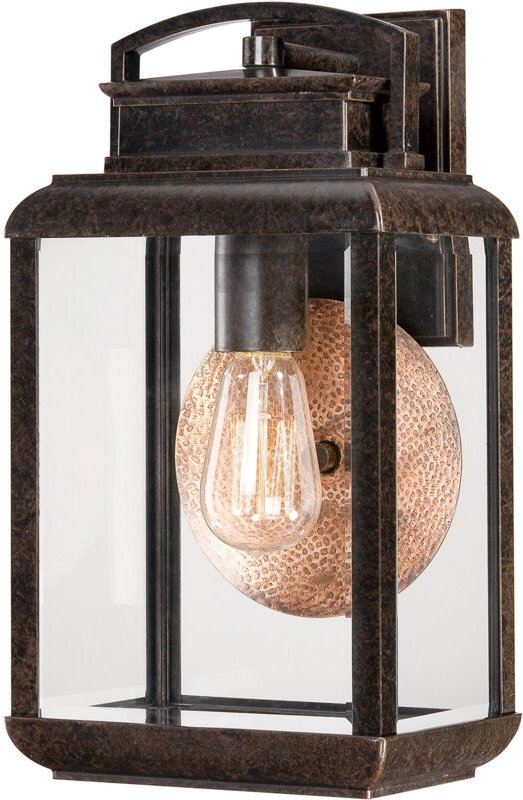 Byron - 1 leichte mittlere Wandlaterne im Freien Licht Imperial Bronze IP44, E27 - Elstead