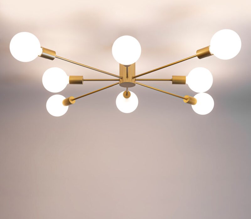 Deckenlampe "ASTRA" - 8 Leuchten - E27