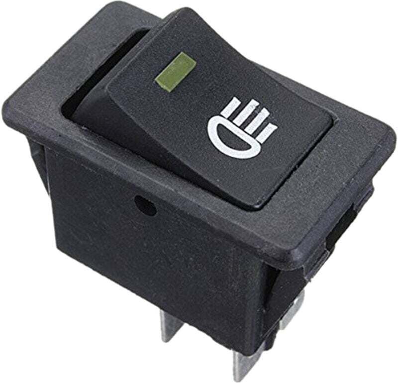 12V Universal-Antibeschlag-Wippschalter-LED-Autolampe – Gelb