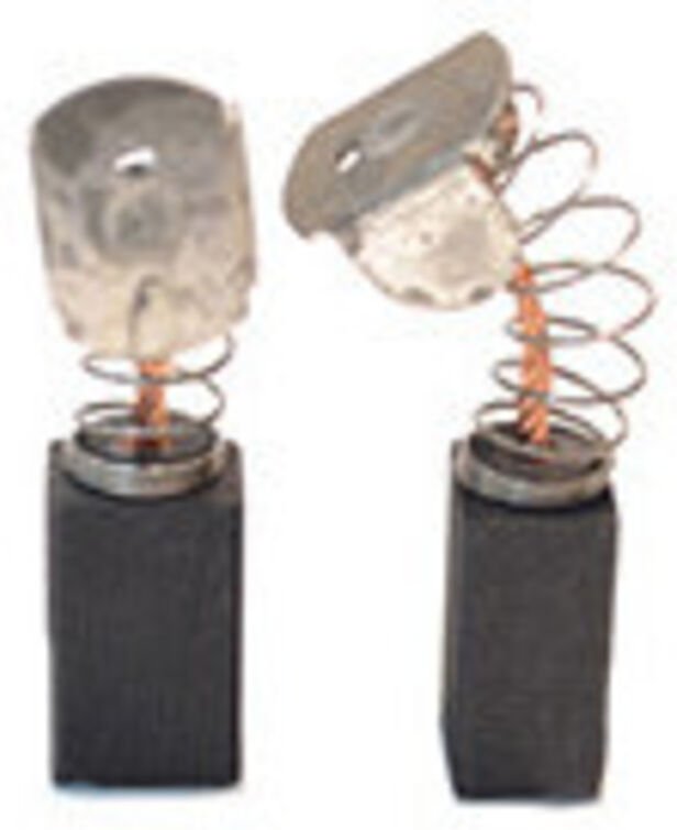 Set aus 2 anpassbaren Kohlen für Flex. Abmessungen: 10 x 12,5 x 20 mm.