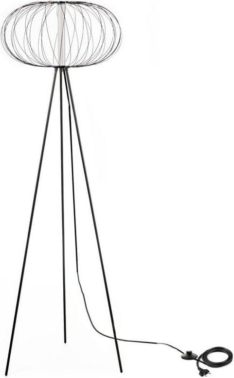 Mizar – LED-Stehleuchte aus schwarzem Stahl
