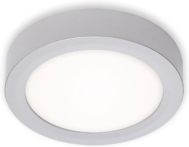 Briloner - led Aufbauleuchte Aufbaulampe 11 w 4000K silber Metall-Kunststoff Ø17cm