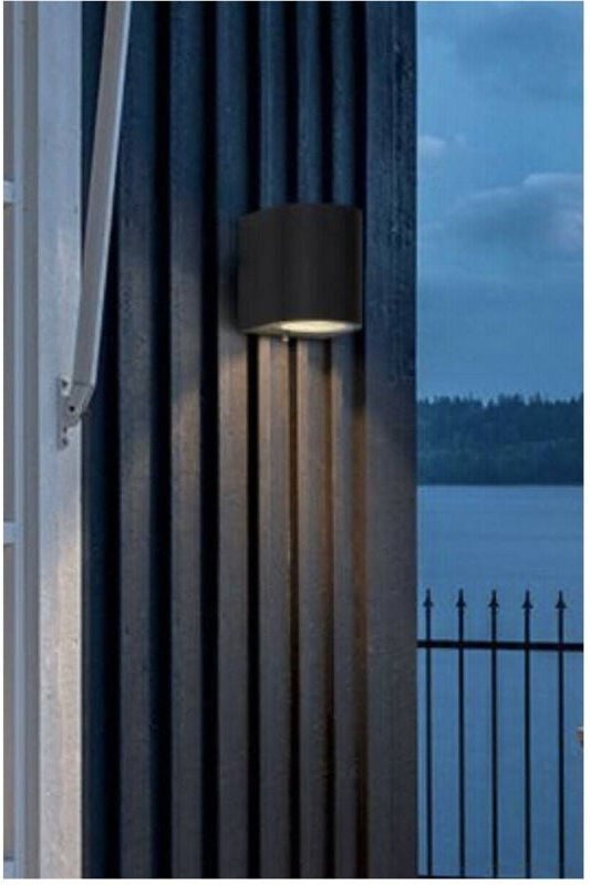 Thumbnail - Trade Shop Traesio - Trade Shop - moderne aussenwandleuchte gartenlampe spotlight GU10 IP65 ES53 - Schwarz