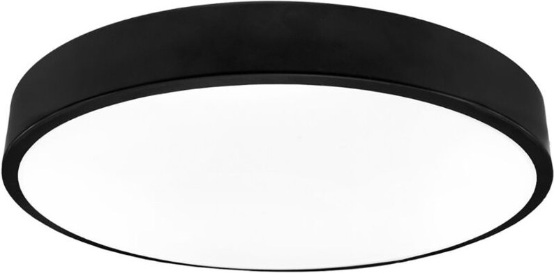 Runde Deckenleuchte LED Deckenlampe 36W schwarz 40cm