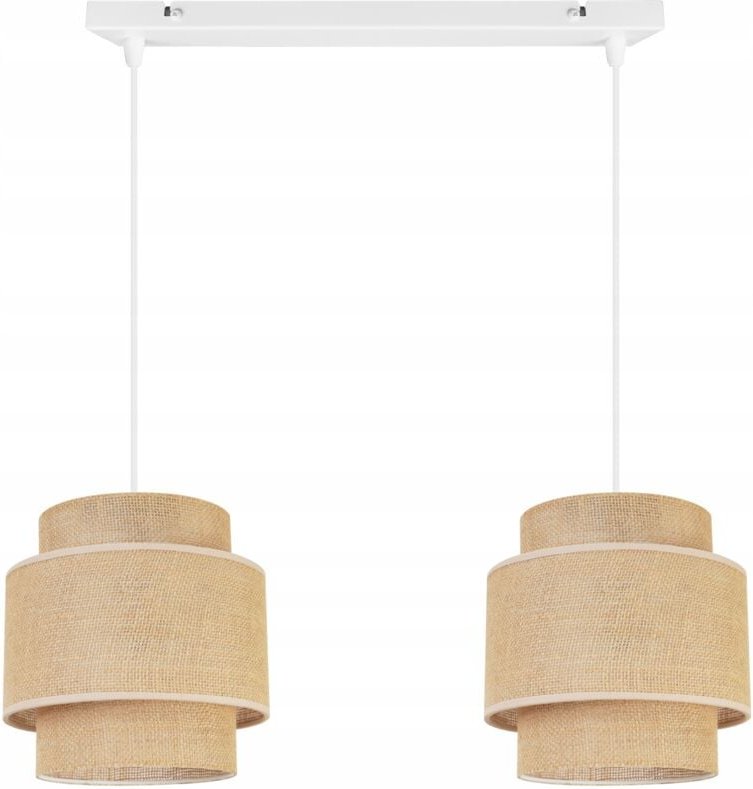 Hängelampe, Deckenleuchter, Lampenschirm, Boho Juta