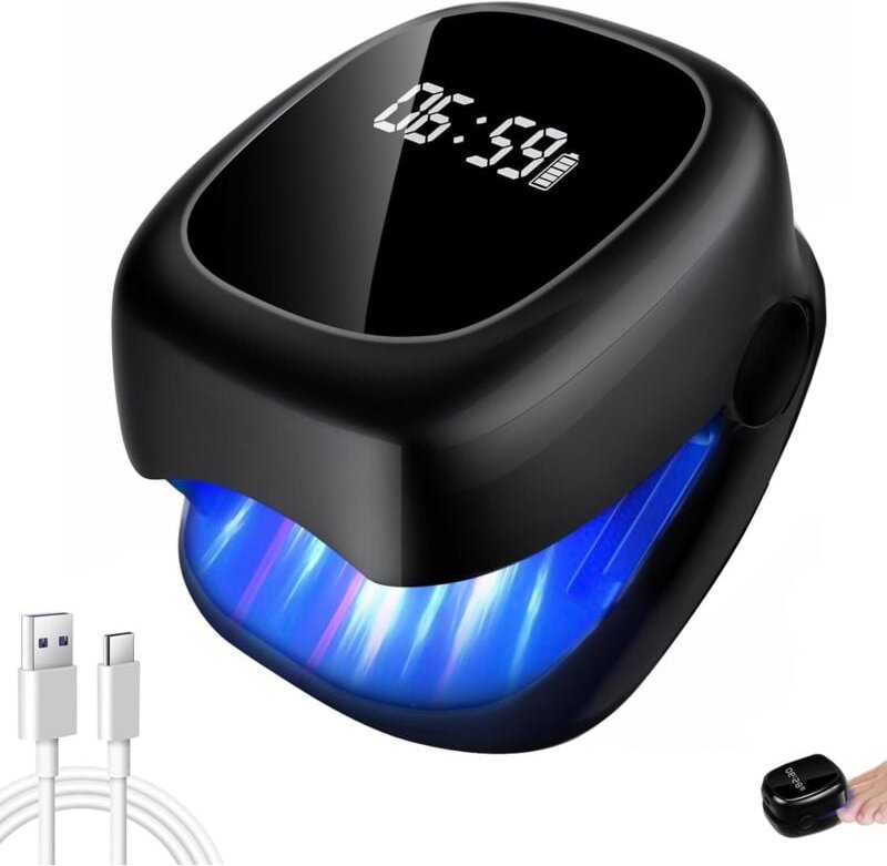 Nagelpilz-Laserbehandlungsgerät, Reinigung und Reparatur von Zehennagelpilz mit Timer, einfach zu Hause anzuwenden, um b...