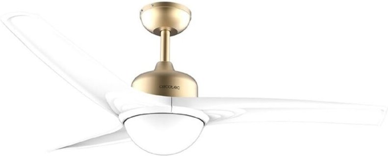 Deckenventilator mit Licht EnergySilence Aero 560 GoldWeiß - Cecotec