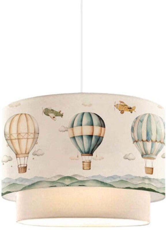 Kinder Plafondlamp Ballon Beige Met Ballonmotief 30x20 cm
