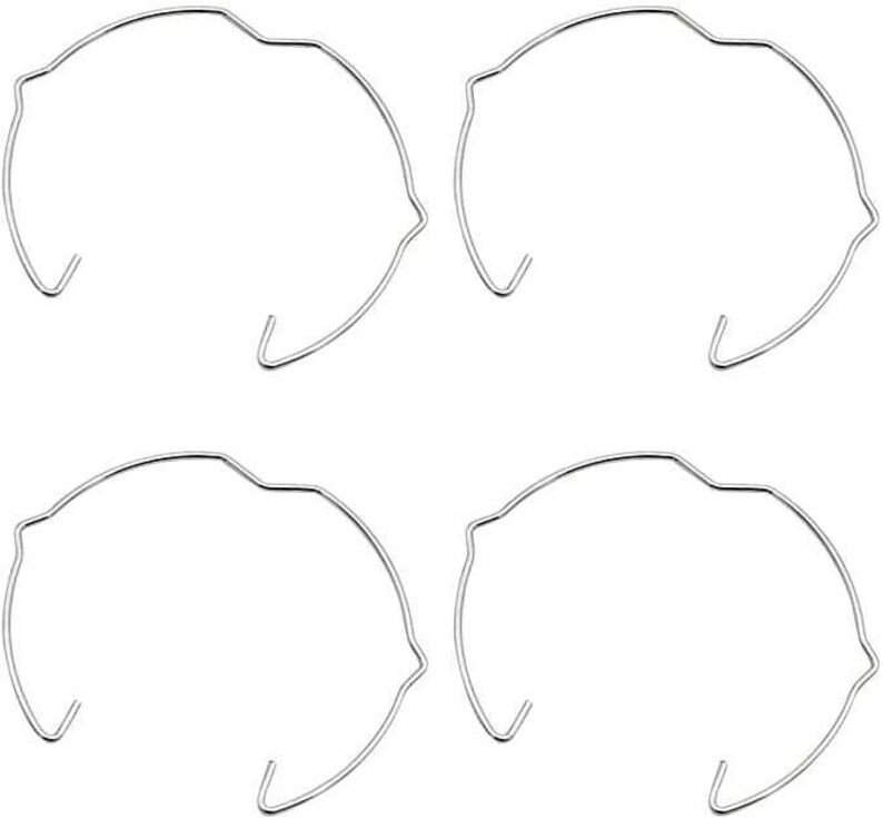 Tumalagia - gabrielle 36 Stück Lampenbefestigungsringe für GU10 MR16 Strahler, 50 mm, silberfarben, hornförmiger Lampenh...