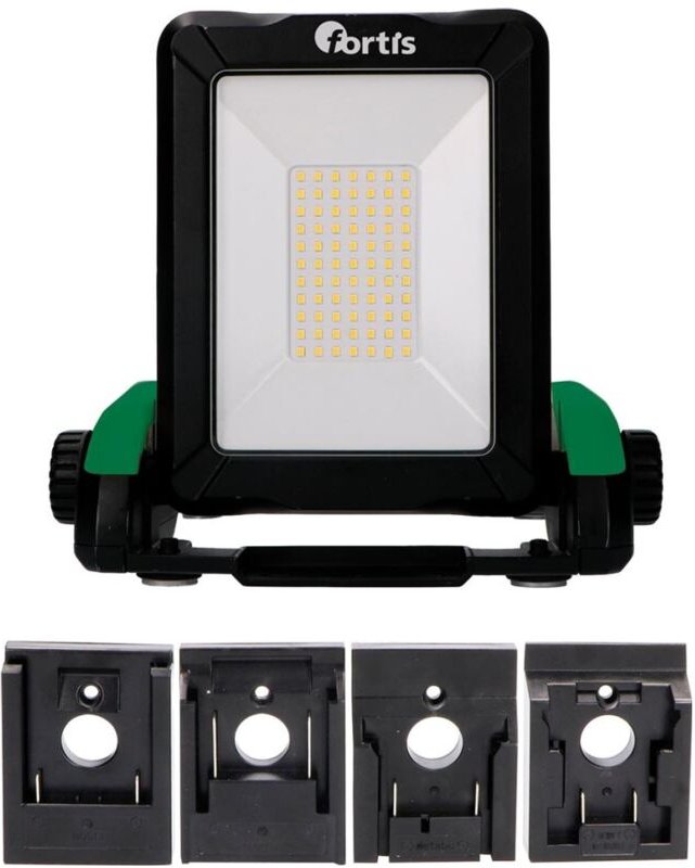 EDE - Fortis Akku-Arbeitsleuchte Wechselakkusystem 18V 2900Lumen inkl. Adapter